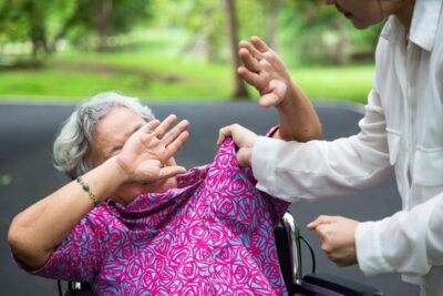 Nurse abuses elderly woman