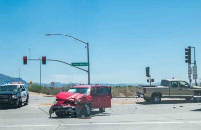 Car crash intersection