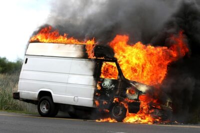 Packed van bursts into flames six killed in gwinnett accident