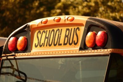 Top of a school bus