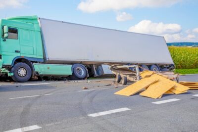 Highway truck accident