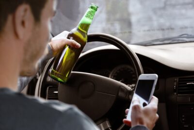 Drunk driver texting