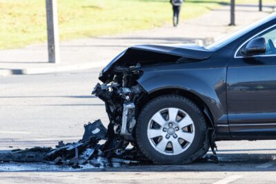 Car accident in the street