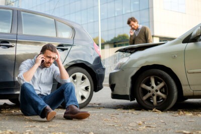 Two men calling for help after car wreck scaled