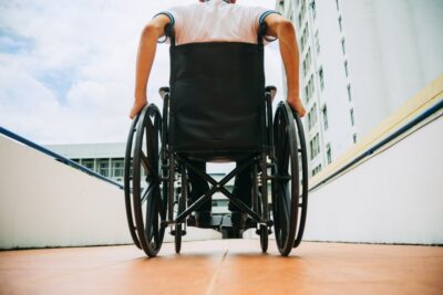 Man in a wheelchair