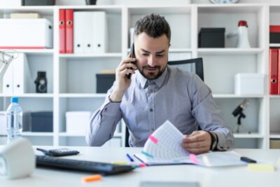 Man calling to check on the status of his claim