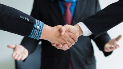 Men shaking hands