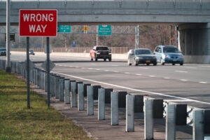 Cars driving on the interstate