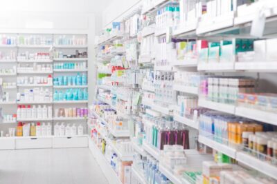 Pharmacy interior for walgreens workers comp claims