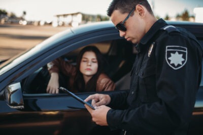 Woman pulled over for drunk driving scaled