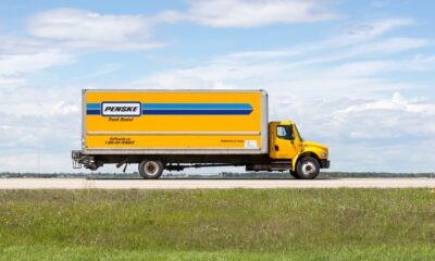 penske truck on the highway